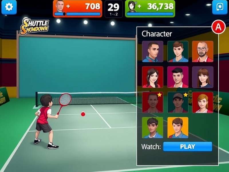 Shuttle Showdown character selection screen